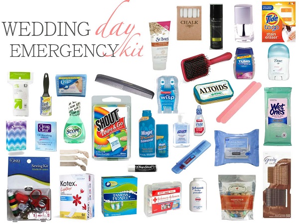 Wedding Day Emergency Kit - The Whole Bride