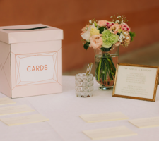 Wedding cards and wishes Guestbook corner