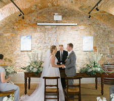 Symbolic ceremony in a winery