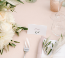 Wedding table decor details